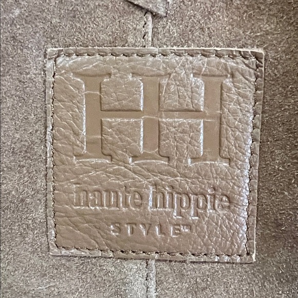 Haute Hippie | Tan Suede/Leather Festival Hobo Bag w/ Matching Mini Bag - Picture 5 of 17